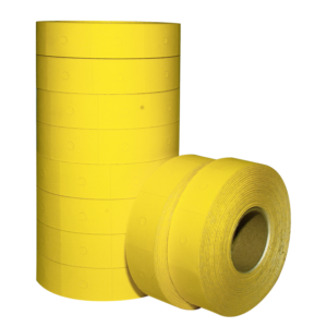 MOTEX 6600 8 DIGITOS AMARILLO<br>ROLLOS X 800 RÓTULOS /PAQUETE X10</br>