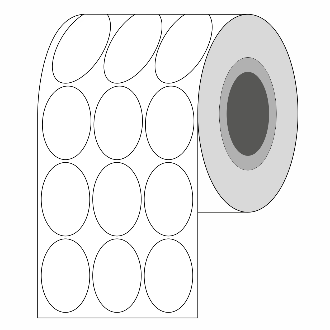 OVALO 50X33mm<br>TRANSFERENCIA TÉRMICA</br>