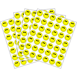 CARITAS FELICES AMARILLO 16mm<br>294 Rótulos x Sobre</br>