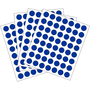 CIRCULO AZUL 13mm <br>672 Rótulos x Sobre</br>