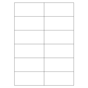 108X47mm (468-3611)<br>HOJA X 12 ROTULOS</br>