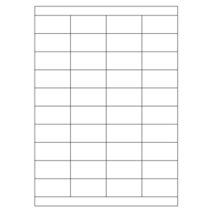 54X25mm (406-3541)<br>HOJA X 40 ROTULOS</br>