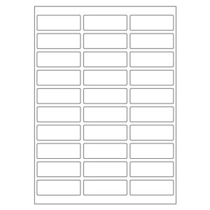67X25mm (454-3556)<br>HOJA X 30 ROTULOS</br>