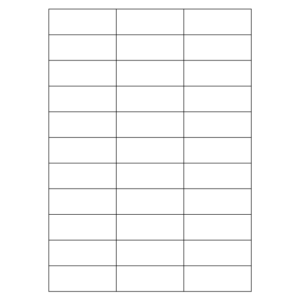 72X25mm (468-3611)<br>HOJA X 33 ROTULOS</br>