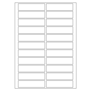 89X23mm (408-3577)<br>HOJA X 22 ROTULOS</br>