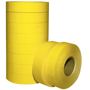 MOTEX 6600 10 DIGITOS AMARILLO<br>ROLLOS X 800 RÓTULOS /PAQUETE X10</br>