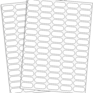 RÓTULOS ADHESIVOS 20X08mm<br>768 Rótulos x Sobre</br>