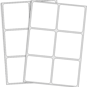 RÓTULOS ADHESIVOS 40X40mm<br>114 Rótulos x Sobre</br>