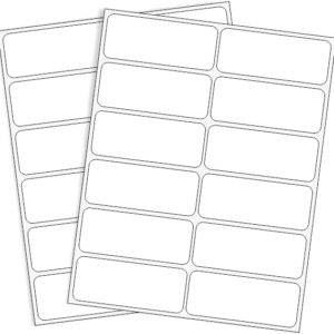 RÓTULOS ADHESIVOS 50X20mm<br>172 Rótulos x Sobre</br>