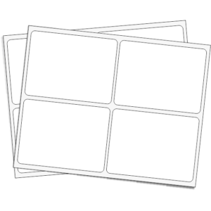 RÓTULOS ADHESIVOS 67X50mm<br>58 Rótulos x Sobre</br>