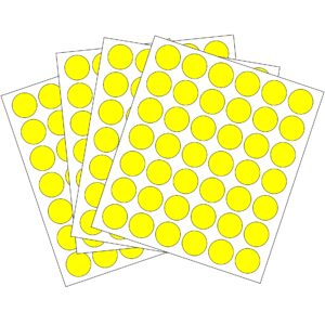 CIRCULO AMARILLLO 16mm <br>462 Rótulos x Sobre</br>