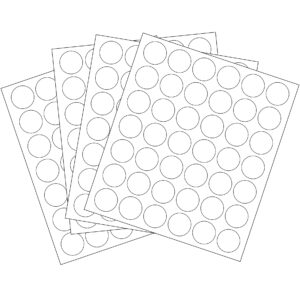 CIRCULO BLANCO 16mm <br>462 Rótulos x Sobre</br>
