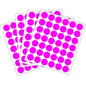 CIRCULO FUCSIA 16mm <br>294 Rótulos x Sobre</br>