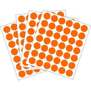 CIRCULO NARANJA 16mm <br>462 Rótulos x Sobre</br>