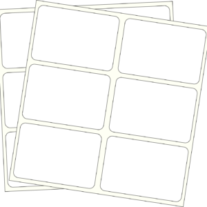RÓTULOS ADHESIVOS 58X39mm Sobre x 114 etiquetas